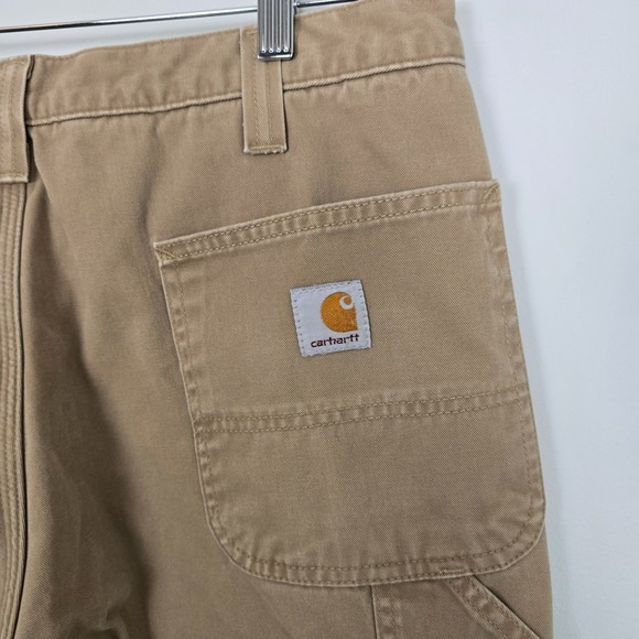 Carhartt Mens Work Utility Rugged Flannel Lined Carpenter Pants 36x30 Gorpcore - Picture 6 of 10